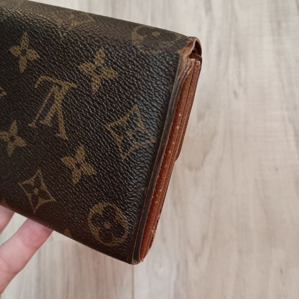 Louis Vuitton Monogram Portefeiulle Sarah LongBifold Wallet Brown - Picture 3 of 13